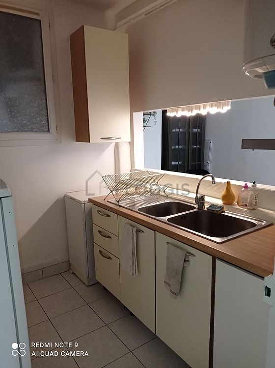 Kitchen with tile floor