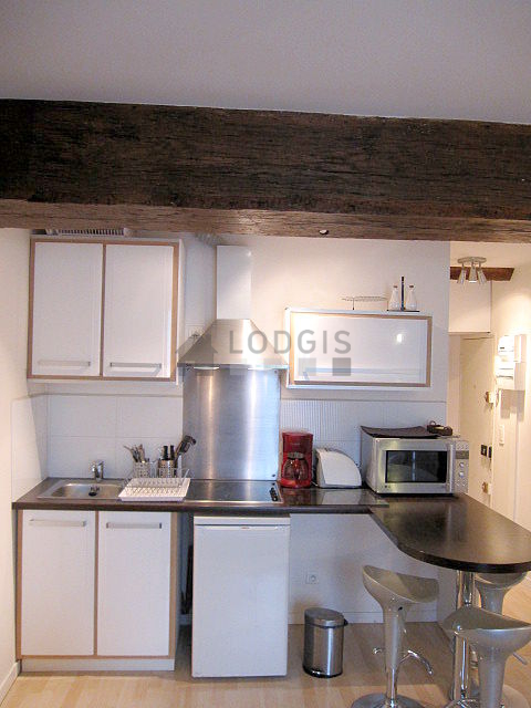 Beautiful kitchen with wooden floor