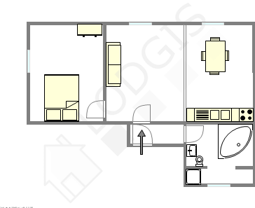 Apartment Paris 10° - Interactive plan