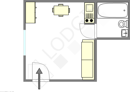 Квартира Париж 5° - Интерактивный план