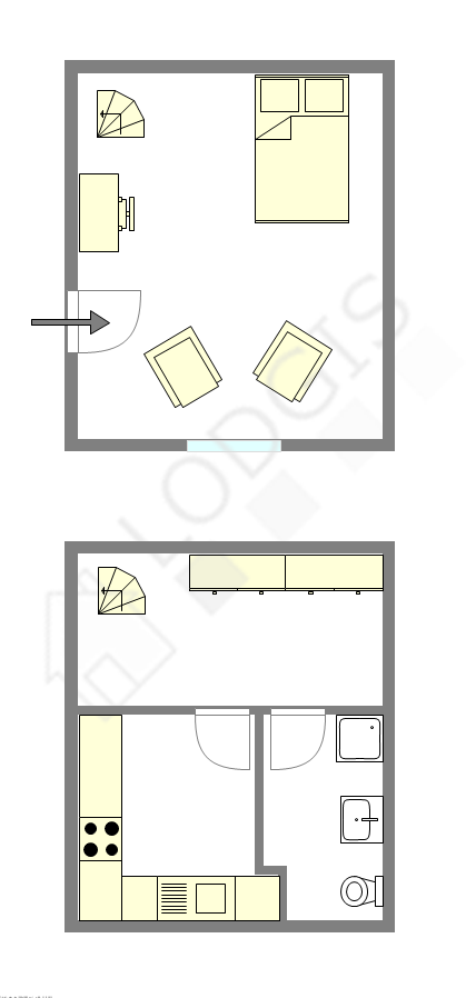 Duplex Paris 16° - Plan interactif