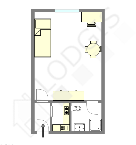 Квартира Париж 2° - Интерактивный план