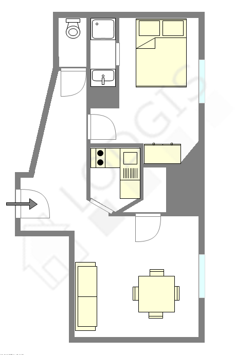 Apartamento París 16° - Plano interactivo
