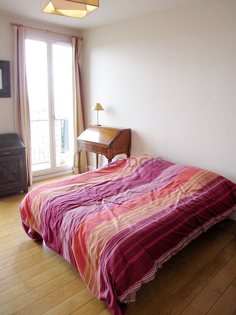 Bedroom with double-glazed windows and balcony