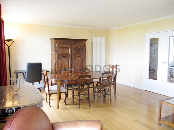 Living room with double-glazed windows and balcony