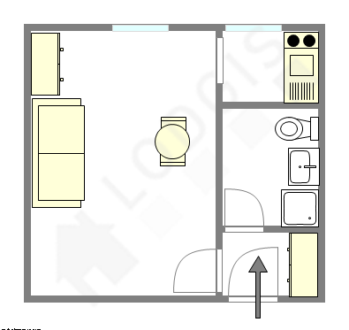 Apartment Paris 7° - Interactive plan