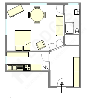 Wohnung Paris 17° - Interaktiven Plan