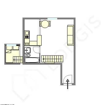 Appartamento Parigi 5° - Piantina interattiva