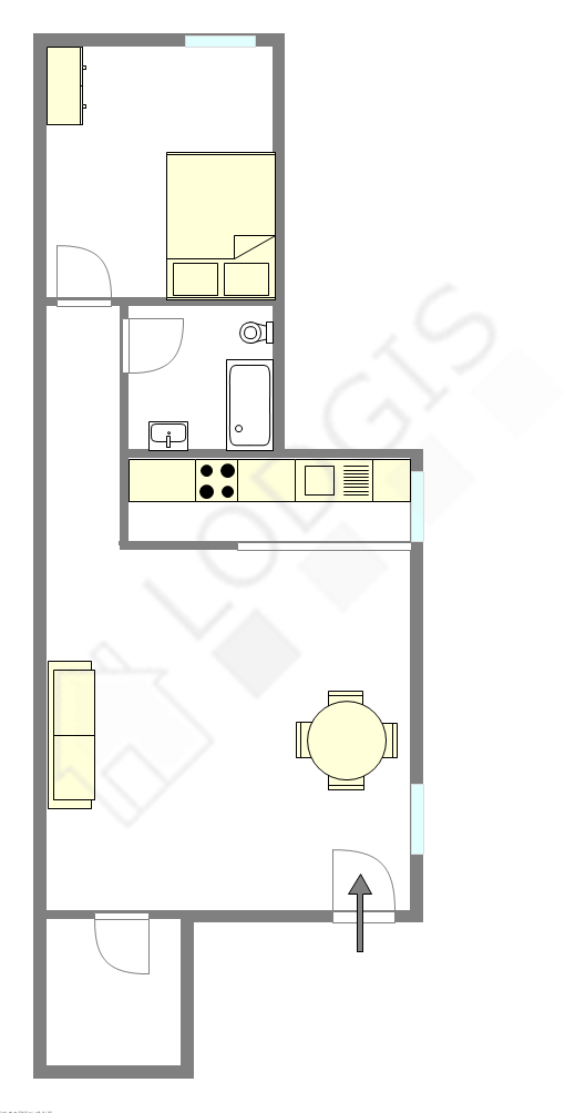Apartamento París 10° - Plano interactivo