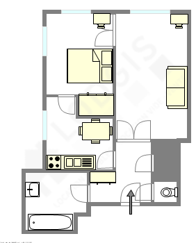 Apartment Hauts de seine Sud - Interactive plan