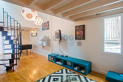 Duplex Paris 13° - Living room