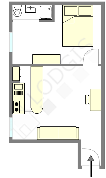Apartamento Paris 17° - Plano interativo