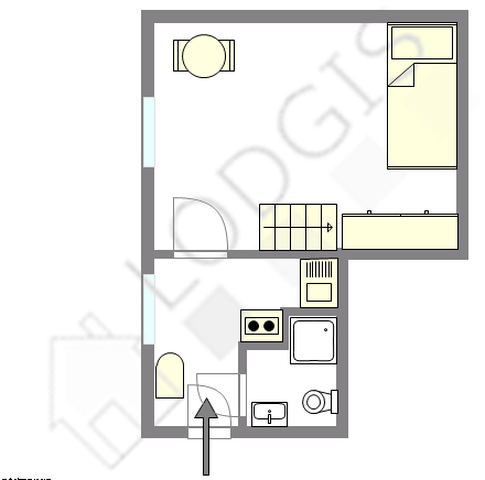 Apartment Paris 13° - Interactive plan