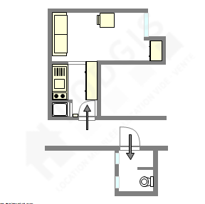 Apartment Paris 6° - Interactive plan