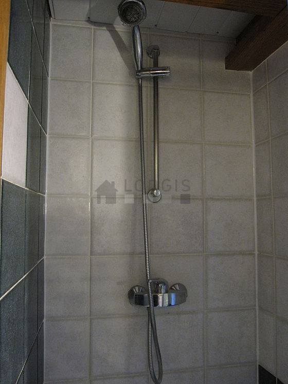 Bathroom with tile floor