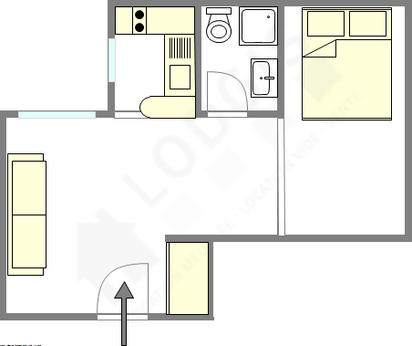 Apartment Paris 1° - Interactive plan