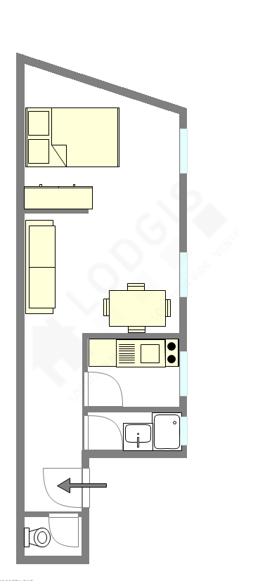 Appartement Paris 11° - Plan interactif