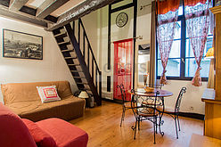 Wohnung Paris 4° - Wohnzimmer