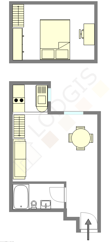 Apartment Paris 4° - Interactive plan