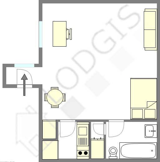 Квартира Париж 7° - Интерактивный план