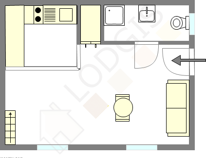 Apartment Paris 17° - Interactive plan