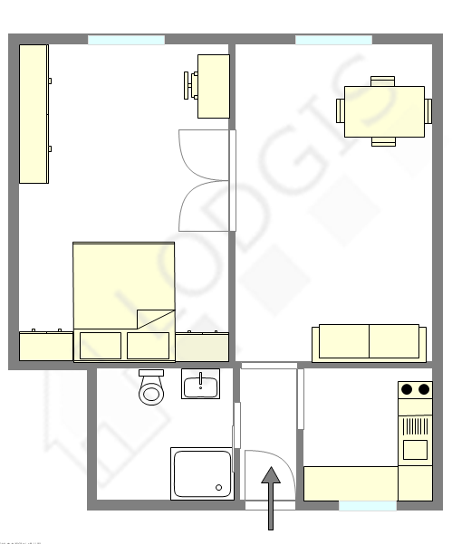 Wohnung Paris 7° - Interaktiven Plan