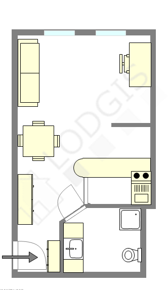 Apartamento París 4° - Plano interactivo