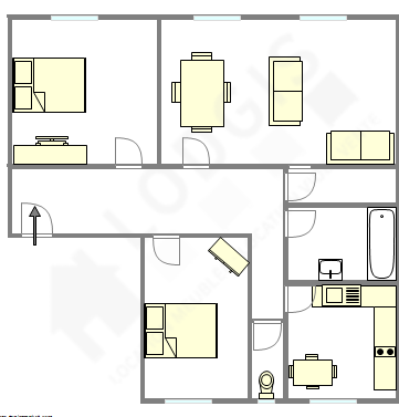 Apartment Paris 6° - Interactive plan
