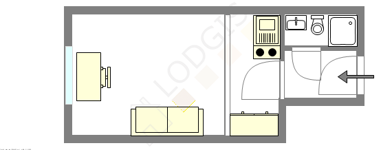 Appartement Paris 5° - Plan interactif