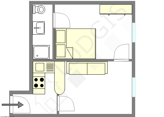 アパルトマン パリ 17区 - レイアウト