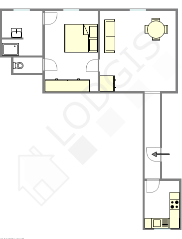 Appartement Paris 16° - Plan interactif