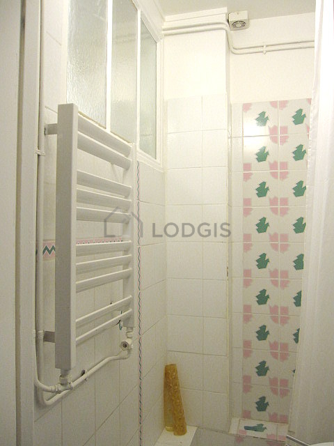 Bathroom with tile floor