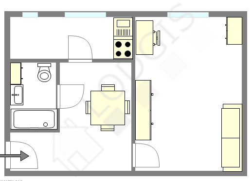 Appartement Paris 15° - Plan interactif