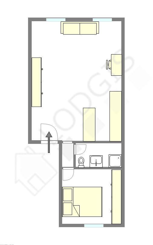 Квартира Париж 3° - Интерактивный план