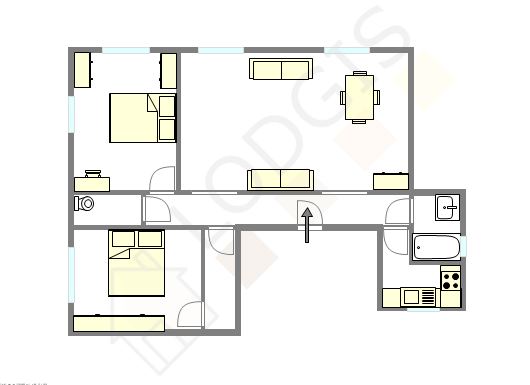 アパルトマン パリ 15区 - レイアウト