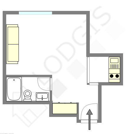 Apartment Paris 15° - Interactive plan