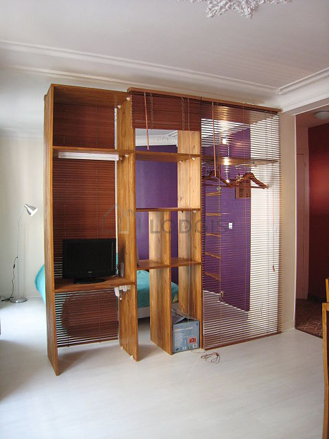 Living room with windows facing the road