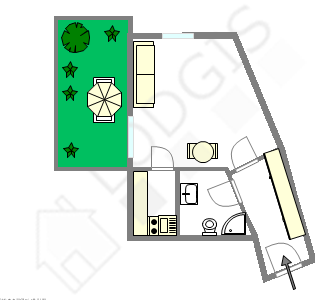 Wohnung Paris 7° - Interaktiven Plan