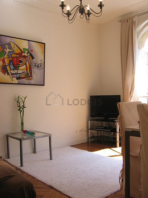 Living room with wooden floor