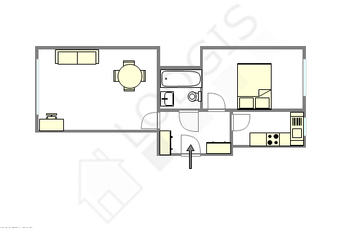 Appartamento Parigi 16° - Piantina interattiva
