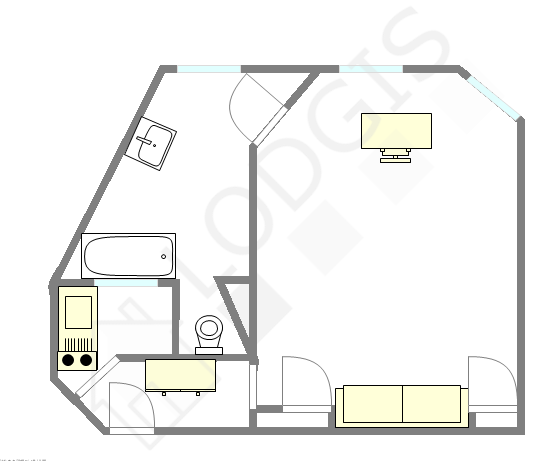 Appartamento Parigi 16° - Piantina interattiva