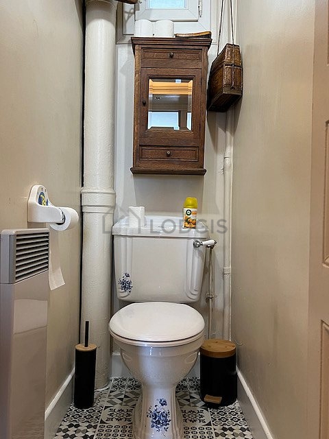 Toilets separated from the bathroom