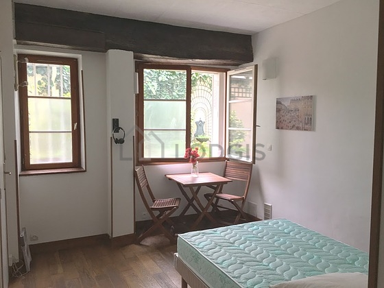 Living room with wooden floor