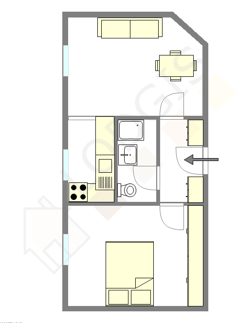 Apartment Vincennes - Interactive plan