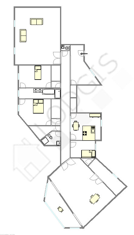 Wohnung Paris 11° - Interaktiven Plan