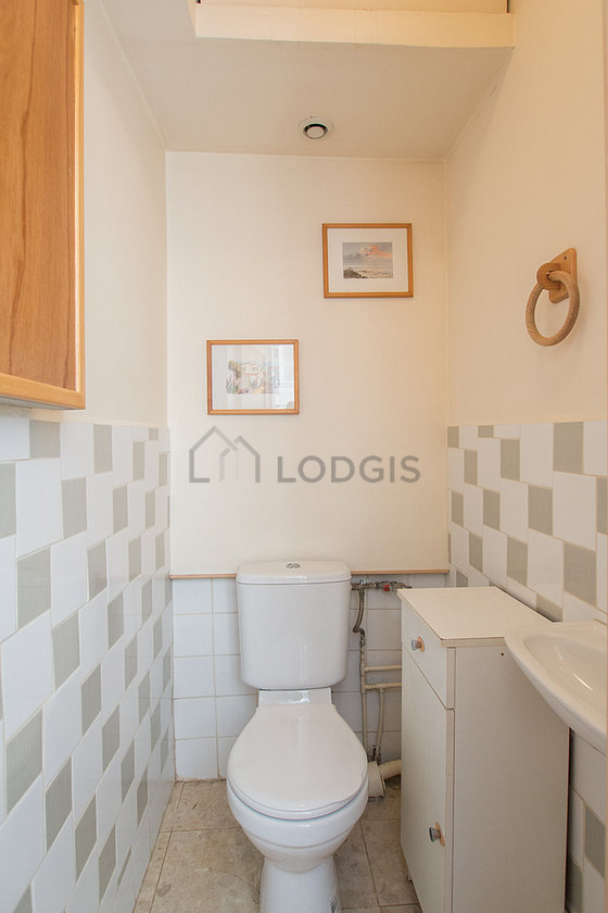 Toilets separated from the bathroom