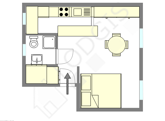 Apartment Paris 17° - Interactive plan