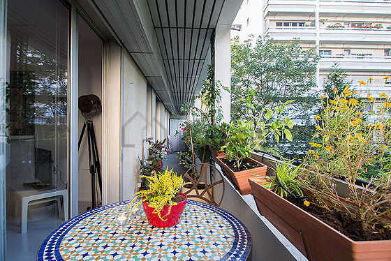 Terrasse avec vue sur jardin