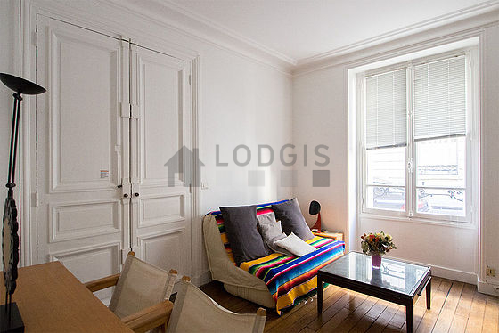 Living room with wooden floor