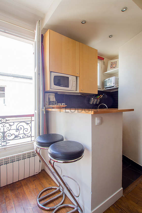 Beautiful kitchen with tile floor